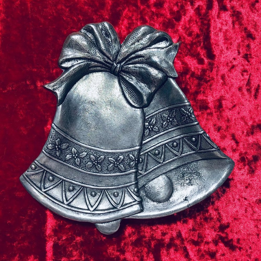 Christmas Bells States Metal Candy Dish